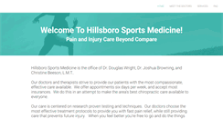 Desktop Screenshot of hillsborosportsmedicine.com