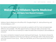 Tablet Screenshot of hillsborosportsmedicine.com